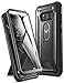 YOUMAKER Kickstand Case for Galaxy S8, Full Body with Built-in Screen Protector Heavy Duty Protection Shockproof Rugged Cover for Samsung Galaxy S8 5.8 inch - Black/Black