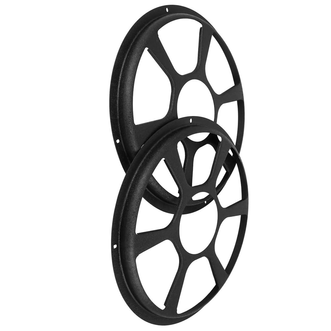 MACHSWON Car Subwoofer Grill Cover Protector 2Pcs Universal Audio Speaker Hollow Mesh 12 Inch Black