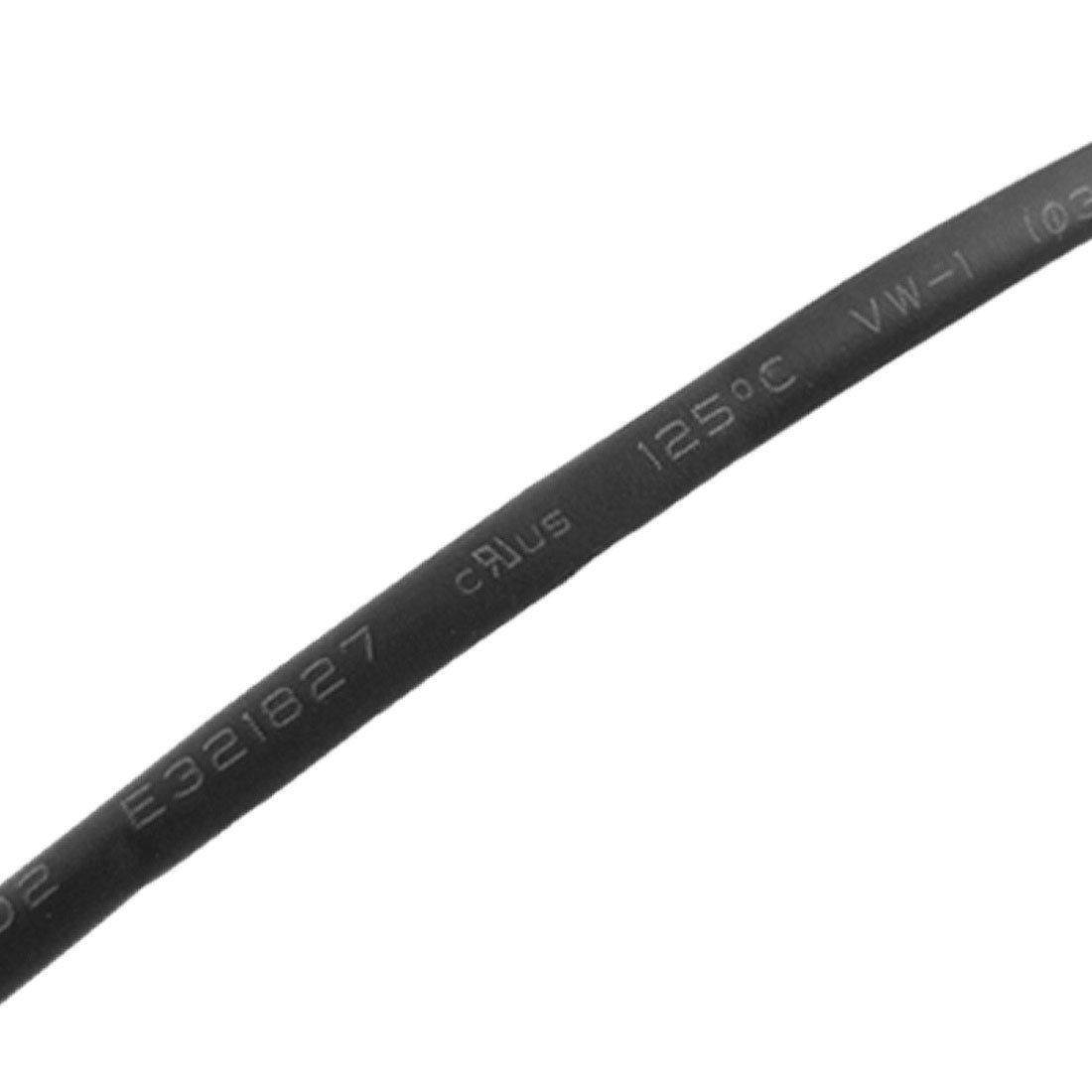 Sourcingmap 2 Pcs 3mm Black Polyolefin Insulation Heat Shrink Tubing 1M