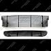 APS Compatible with Ford F-150 1999-2003 Lightning Aluminum Black Horizontal Billet Grille Grill Insert Combo F87932H