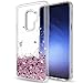 LeYi Compatible with Samsung Galaxy S9 Plus Case (Not Fit S9) with 3D PET Screen Protector[2PCS] for Girls Women, Glitter Clear Phone Case for Samsung S9+ S9 Plus, Rose Gold