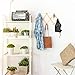 Timoo Expandable Hat Rack Accordion Hanger 10 Hooks Wall Rack for Coat, Hat, Cap, Belt, Coffee Mug, 2 Pack