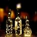 10 Packs Warm White Wine Bottle String Lights , 20 LED 2 Meter Cork Lights for Bottle, Copper Wire Starry Fairy Bottle Lights for DIY, Party, Decor, Halloween,Wedding