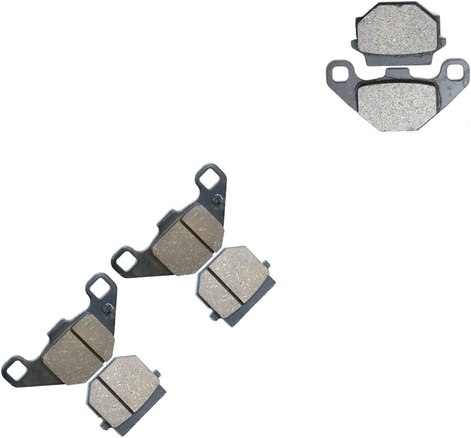 CNBK Semi Metallic Brake Pad Set fit for AEON ATV Bike 400 cc 400cc Cobra Quad 10 11 12 13 14 15 2010 2011 2012 2013 2014 2015 6 Pads