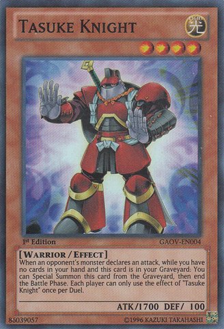 Yu-Gi-Oh! - Tasuke Knight (GAOV-EN004) - Galactic Overlord - 1st Edition - Super Rare