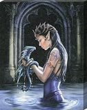 Gothic Fantasy Art Anne Stokes Water Dragon Canvas Print 19x25cm
