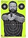 Splatterburst Targets - 12 x18 inch - Bad Guy Splatter Target - Easily See Your Shots Burst Bright Fluorescent Yellow Upon Impact - Made in The USA