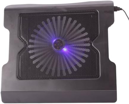 HODELY USB Single Big-Fan Light Super Quiet CPU Coolers Computer Cooling Laptop Notebook Pad Black