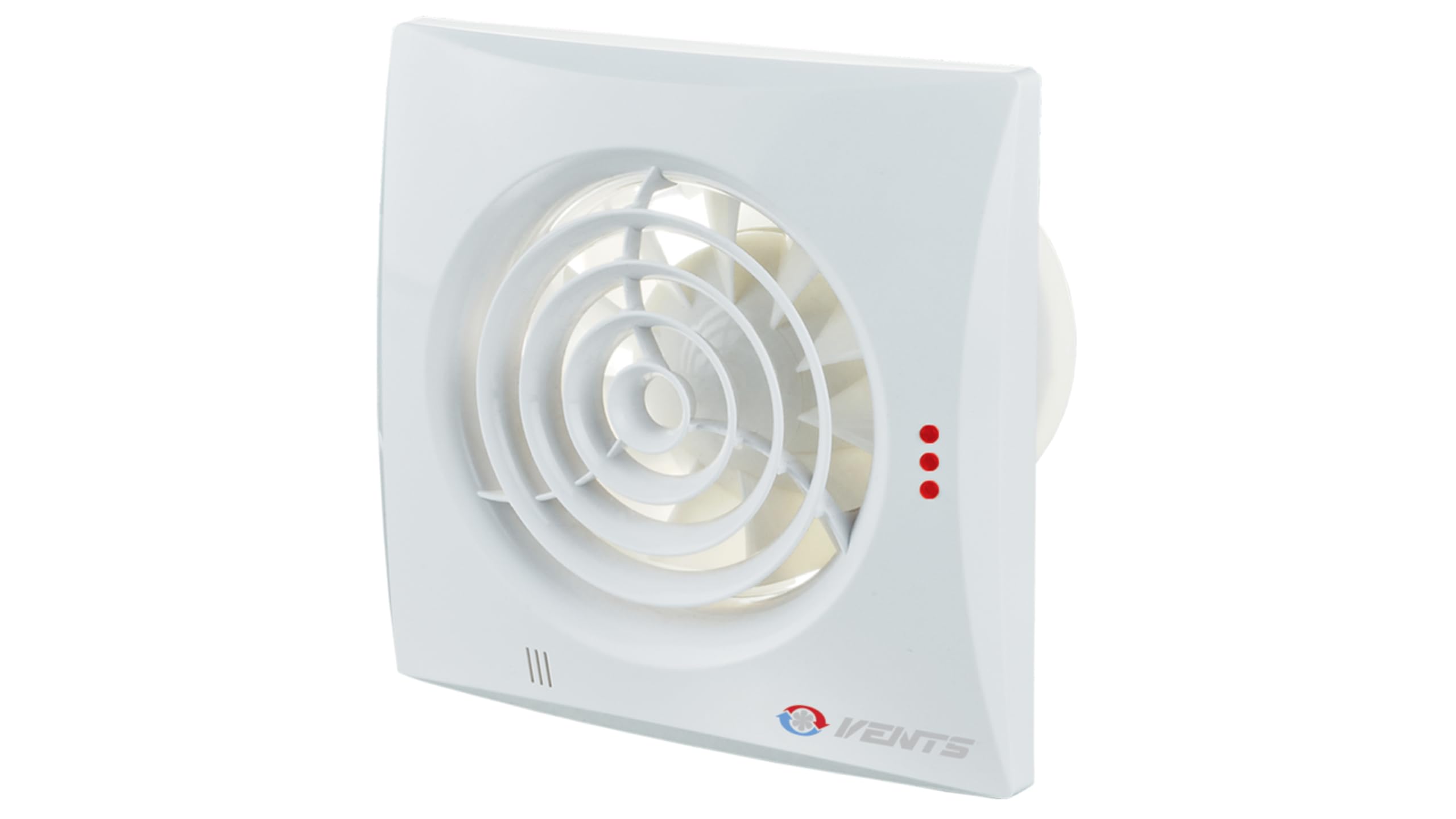 Vents VEN-100-QUIET Low Noise Energy Efficient Extractor Bathroom or Kitchen-Standard Fan for 4" 100mm ducting, White