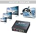 eSynic Portable 4K/30HZ HDMI Splitter Plug&Play 2 Way HDMI Splitter 1 in 2 Out [Only Mirror No Extend Mode] Support HDMI 1.4 Version With Metal Shell for HDTV PS4 Blu-ray Player Laptop Gaming Consoles