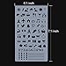 GeMoor 20 Sheets Bullet Journal Stencil, 1000+ Different Patterns Plastic Templates Great for DIY Drawing - Scrapbooking - Planner - Notebook - Diary - Craft Projects, 4 x 7 Inches