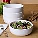 Lifver 20oz/6 inch Porcelain Soup/Cereal Bowls Set, Round & White, Set of 4