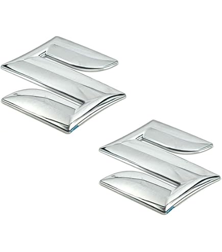 thumbnail image 2 of Glossy Silver SUZUKI Logo Stickers - 2 Pack, 11.8x2.8 Inches, Vinyl Decals For Motorcycle Tuning 2 of 3