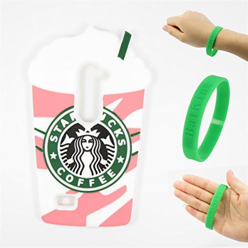 LG Destiny Case LG Destiny Silicone Case,Bat King Pink Starbucks Coffee Ice Cream Silicone Back Cover Case for LG Destiny L21G(Tracfone)