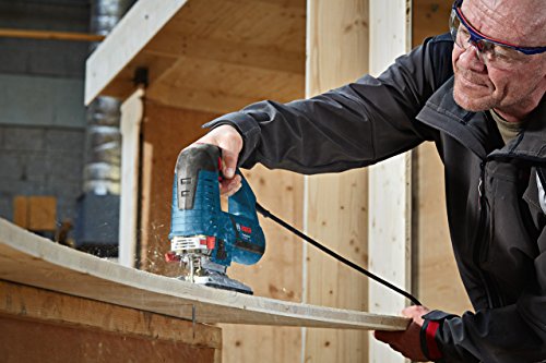Bosch Professional GST 160 BCE, 800 W Nennaufnahmeleistung, 160 mm Schnitttiefe in Holz, L-BOXX, Absaug-Set, 1… – Bild 5