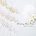 Artio Bride Wedding Hair Vine Accessory Pearl Hair Piece Girls Bridal Headpiece for Women and Baby Girls (Silver)