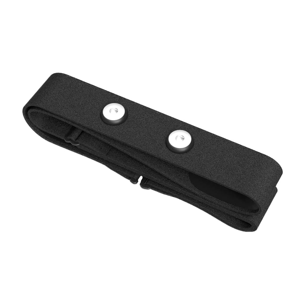 ANCLLO Heart Rate Monitor Chest Strap Replacement, Adjustable Soft Strap, Compatible With Polar H10 H9 H7 (Black)