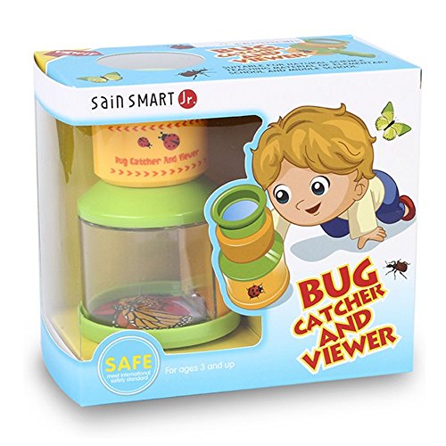 SainSmart Jr. Bug Catcher and Viewer Microscope for kids, Nature Exploration Toys Insect Magnifier Backyard Explorer for Children