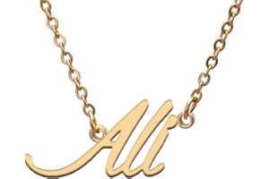 GR859C Name Tag Necklaces for Her His Friends Familys Relationship Memory Jewelry Gift