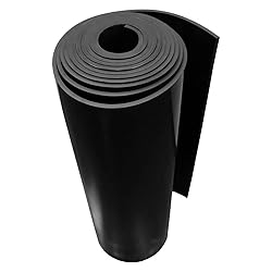EPDM Rubber Sheet, Black, 60A, 0.031" x 36" x