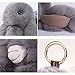 CHUANGLI Keychain Fluffy Faux Fur Keychain Handbag Pom Pom Keyring Pendant for Women Girls