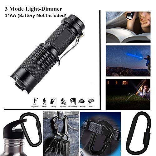 XUANLAN Emergency Survival Kit 15 in 1, Outdoor Survival Gear Tool with Survival Bracelet, Fire Starter, Whistle, Wood Cutter, Water Bottle Clip, Tactical Pen (Black)
