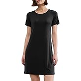 BAMBOO COOL Nightgowns for Women Sleepshirts Cute Short Sleeve Dress Pajamas Women's Soft Sleepwear