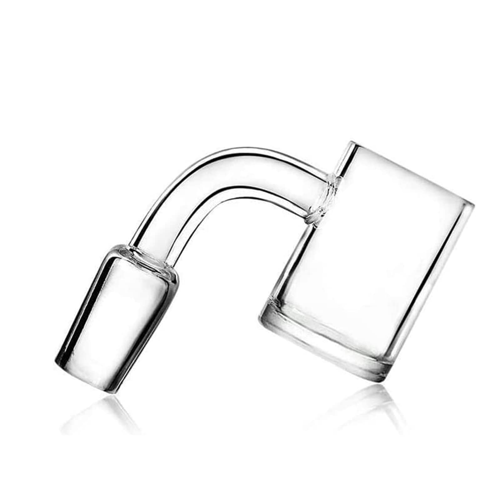 14mm Clear Quartz Oil Burner - Glass Pipe Tube Quartz Banger