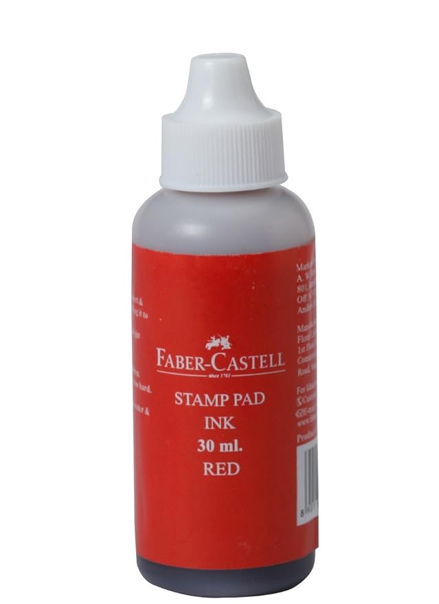 FaberCastell Stamp Pad Ink 30ml (Red) Amazon.in Office Products
