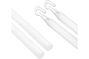 uxcell 2Pcs 35" Blinds Wand Replacement, Blinds Tilt Wand with Hook and Grip, Vertical Blinds Rod Stick for Window Curtain Op