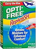 Opti-Free Replenish Multi-Purpose Disinfecting Solution, Carry On Size, 2-Fluid Ounce Bottles (Pack of 3)