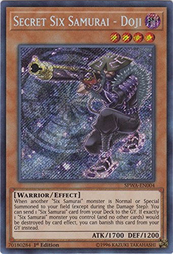 Secret Six Samurai - Doji - SPWA-EN004 - Secret Rare - 1st Edition - Spirit Warriors (1st Edition)