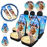 ZFRXIGN Cute Giraffe Seat Cover for Cars with