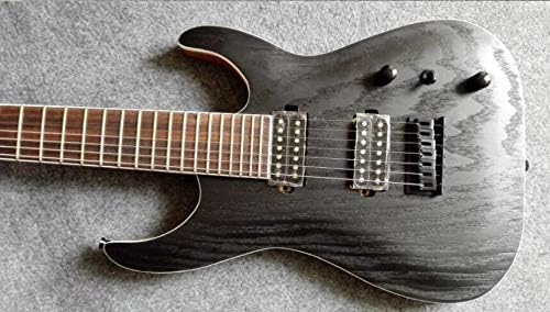 Tree Burl, Mapwood, Ashwood 7 String Electric Guitar,Mahogany Solid Wood with Double Truss Rod