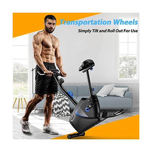 WINNOW Exercise Bike Fitness Bike Advanced Home Trainer Stationary Bike Adjustable Magnetic Resistance for Home Gym…