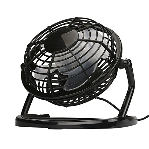 Gillberry Notebook Laptop Computer Portable Super Mute PC USB Cooler Desk Mini Fan NEW (Black) - Thumbnail 3