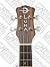 Luna Mahogany Concert Ukulele with Lizard Design, UKE MO MAH, Bag, FREE Aquila