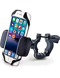 Bike & Motocicleta   Soporte para teléfono iPhone 7 (5, 6, 6s Plus), Samsung Galaxy o cualquier teléfono celular   Soporte de ATV, montaña, City & de carretera bicicleta manubrio universal.