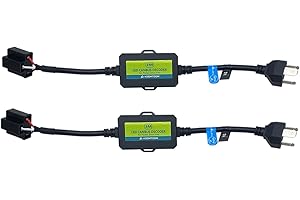 KOOMTOOM H4 9003 HB2 LED Bulbs CANbus Decoder - Anti-Flickering Harness Decoder/Dashboard Warning Error Free EMC Canceller Decoder for Headlights