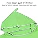 WloveTravel Microfiber Changing Towel Quick Dry Hooded Bath Robe Surf Poncho Beach Beach Sunscreen Cloak (Fruit Green)