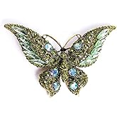 DSADKI Variety Styles Butterfly Brooch - Multi-Color Rhinestone Crystal Brooch Pin Cute Butterfly Shape Corsages Brooches Decoration Gift for Women