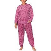 Disney Womens 2 Piece Silky Stretch Fleece Pajama Set