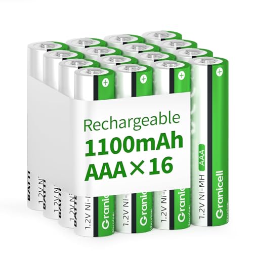 Granicell AAA Rechargeable Batteries Capacity