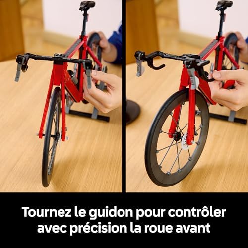 Icons Le Vélo de Route - Maquette DIY pour Adulte - Pneus en Caoutchouc, Dérailleurs & Support de Roue Arrière - Décoration de Bureau - Cadeau Sportif pour Fan de Cyclisme 11380 — photo 5 sur 8