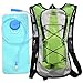 MUSETECH Hydration Pack with 2L Backpack Water Bladder for Hiking Running Biking Color Green