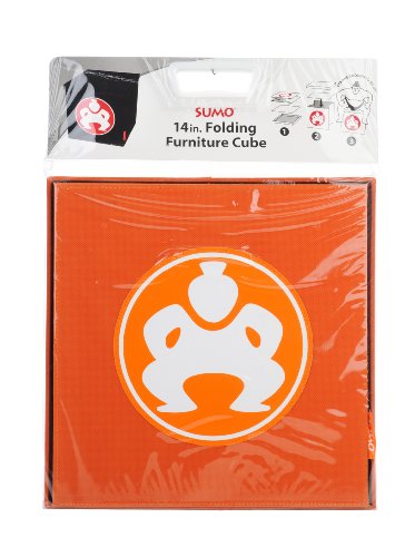 SUMO by Mobile Edge 14-Inch Folding Furniture Cubes, Orange