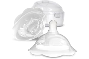 Elfzone Nipple Shields for Nursing Newborn - Silicone, White