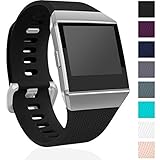 Maledan Replacement Bands for Fitbit Ionic Smart Watch, Black，Small
