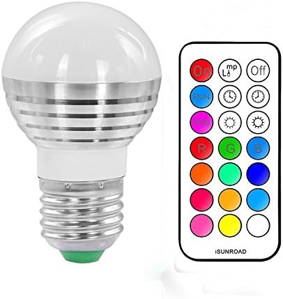 5W E27 RGBW Led Bulbs Lennystone Memory function 12 Color Changing with IR Remote Control, for Home Decoration/Bar/Party/KTV Mood Ambiance Lighting