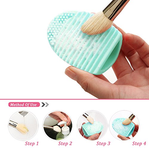 Makeup Washing Brush Cleaner Eggs Scrubber Tool for Cosmetic Brushes - Thumbnail 2